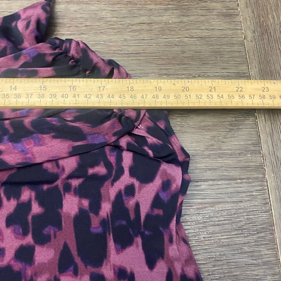 BOLD ELEMENTS  Purple Black Burgundy Animal Print Dress XXL  Drape Bust
NWOT - Picture 6 of 9